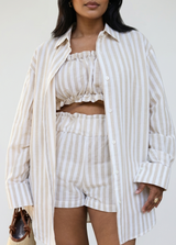 Conjunto coordinado de tres piezas Espresso