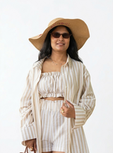 Conjunto coordinado de tres piezas Espresso