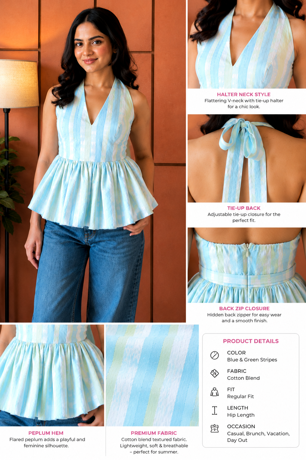 Ocean Mist Halter Top
