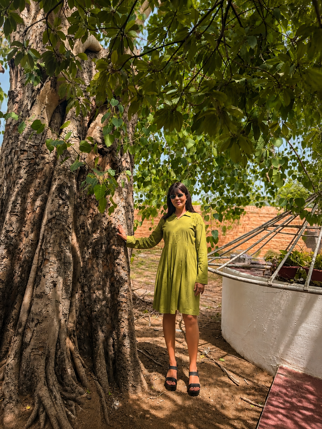 🍃 Olive Muse Dress