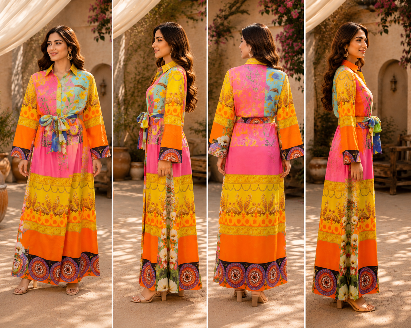 Peacock Bloom Dress