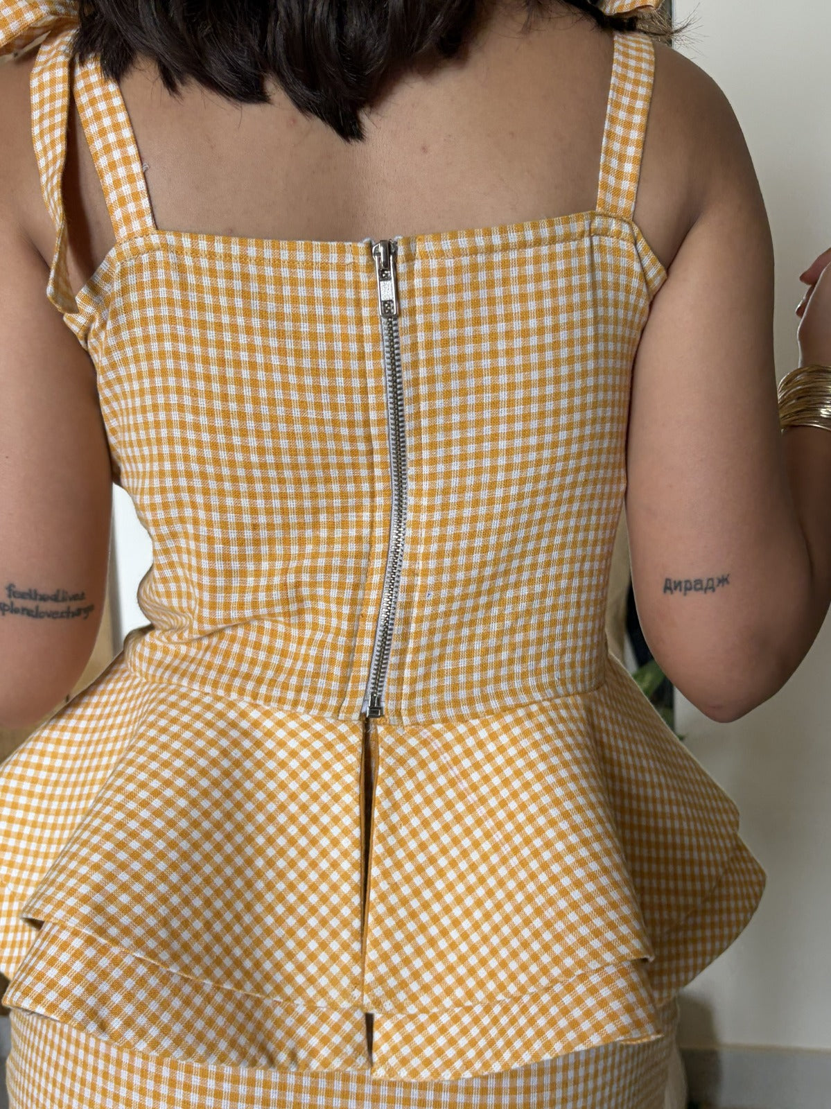 Golden Picnic Dress 🌼☀️