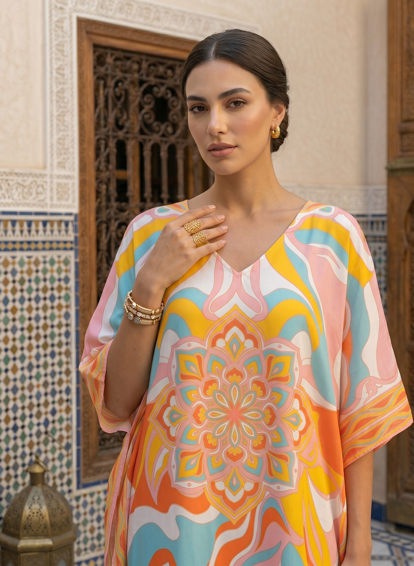 Orange Printed