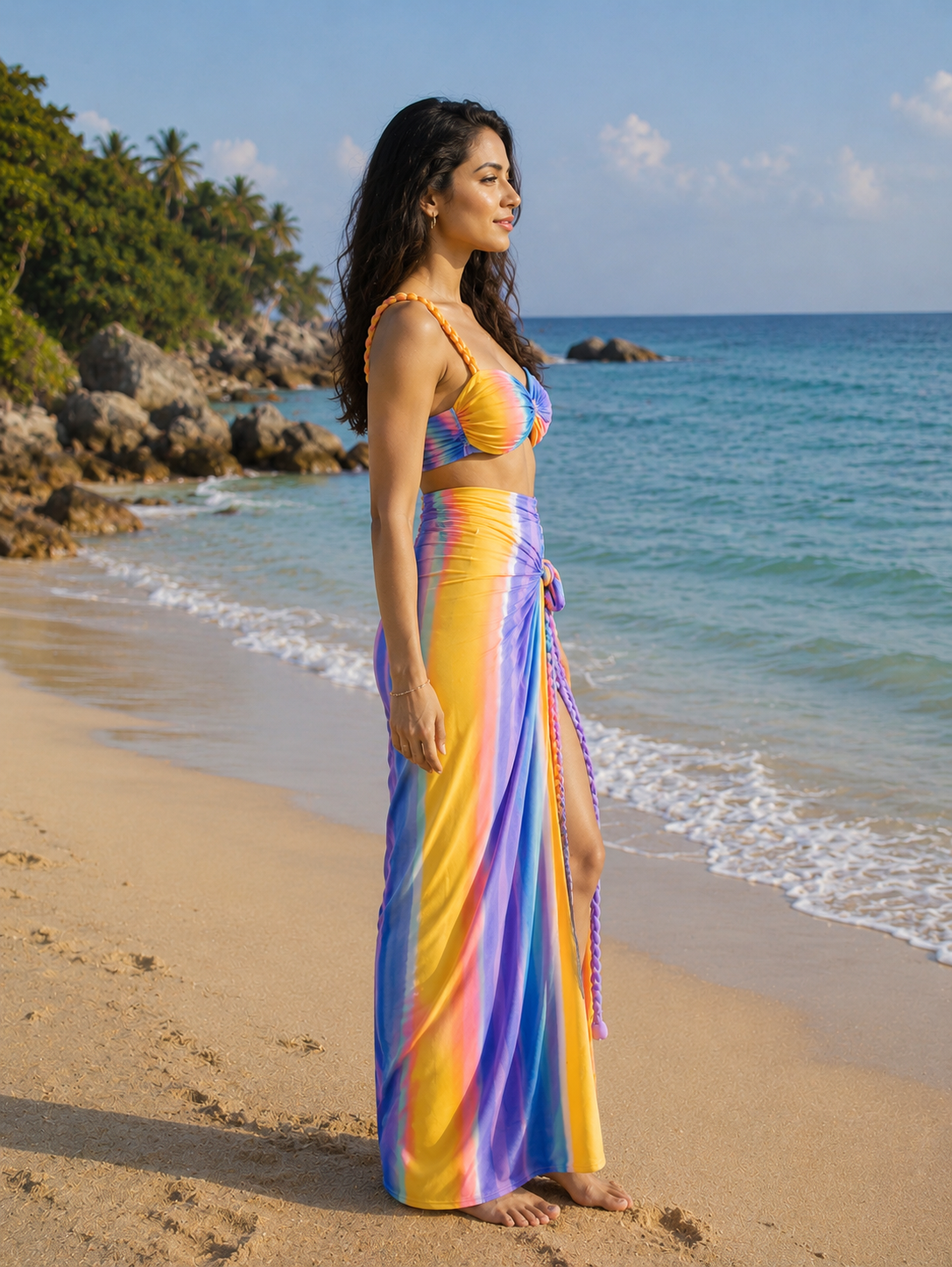 🌈 Rainbow Tide Co-ord Set